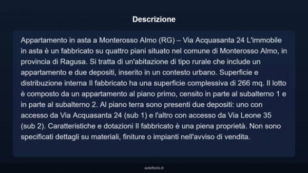 Immobile in asta di 266 m² in vendita a Monterosso Almo - Foto 3