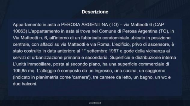 Immobile in asta di 106 m² in vendita a Perosa Argentina - Foto 15