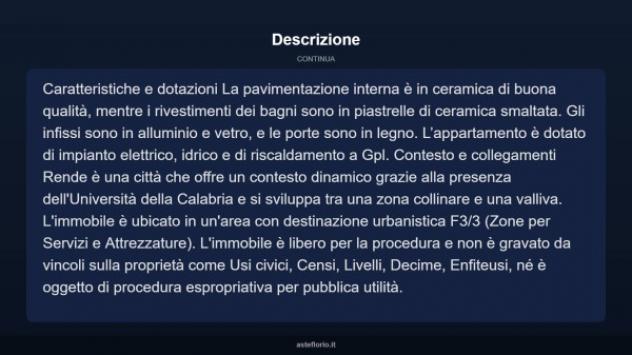 Immobile in asta di 213 m² con più di 5 locali in vendita a Rende - Foto 7