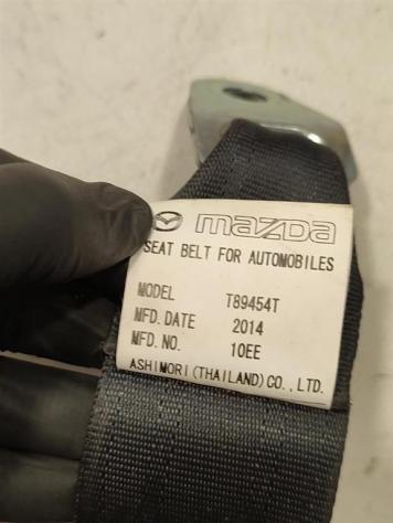 CINTURA DI SICUREZZA POSTERIORE SX MAZDA CX-5 Serie T89454T KD45H SH (1216) - Foto 3