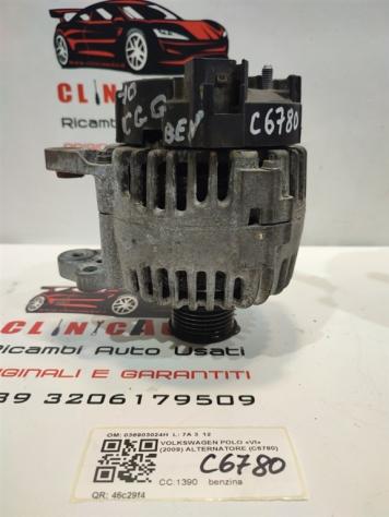 ALTERNATORE VOLKSWAGEN Polo 5° Serie 036903024H benzina 1390 (0917) - Foto 6