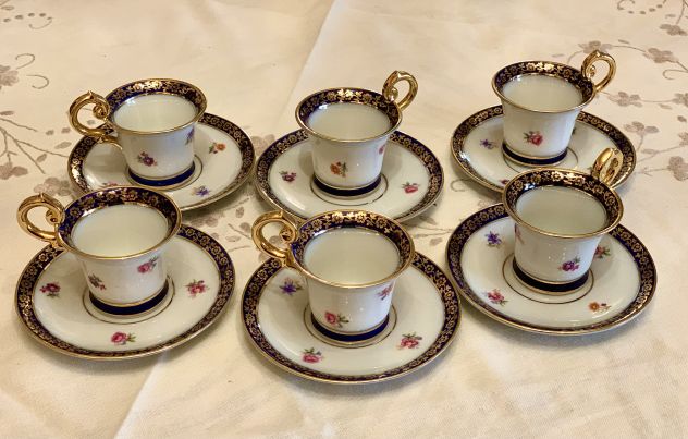 DELIZIOSE TAZZINE IN FINISSIMA PORCELLANA ROYAL SAXE