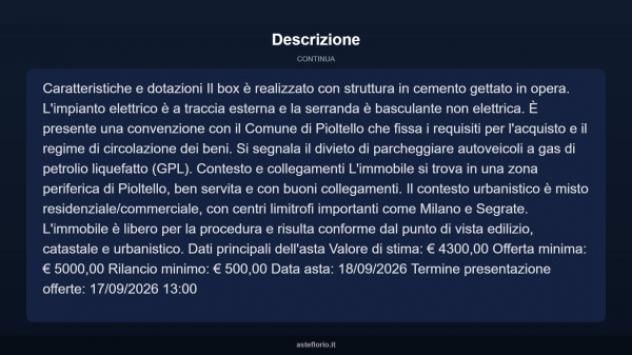 Immobile in asta di 14 m² in vendita a Pioltello - Foto 4