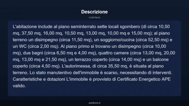 Immobile in asta di 210 m² con più di 5 locali e box auto in vendita a Portacomaro - Foto 14
