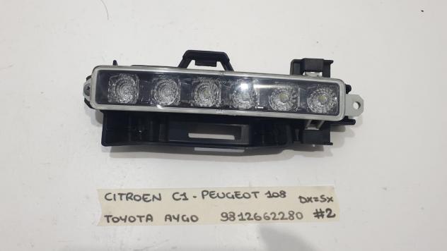 LUCE DIURNA ANTERIORE DESTRA PEUGEOT 108 1° Serie 9812662280 (14)