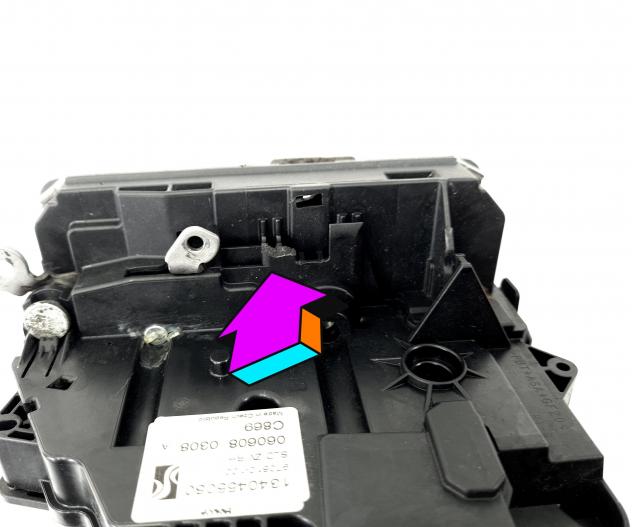 SERRATURA PORTA SCORREVOLE DX CITROEN Jumper Furgone 3° Serie 1340455080 (0614) - Foto 8