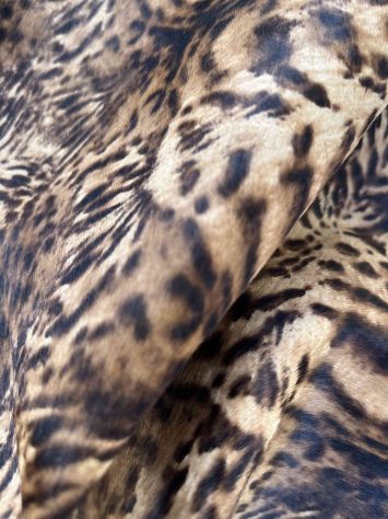 Pelle cavallino leopardato per artigianato