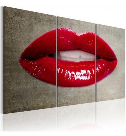 Quadro Con Due Labbra Rosso Fuoco - ARREDALACASA ????? (0)Review