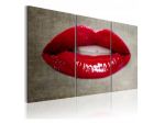 Quadro Con Due Labbra Rosso Fuoco - ARREDALACASA ????? (0)Review