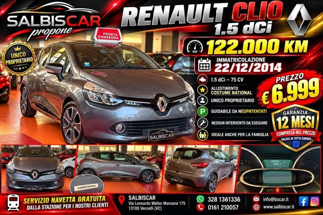 Renault Clio 1.5 dCi 8V 75CV 5 porte Costume National