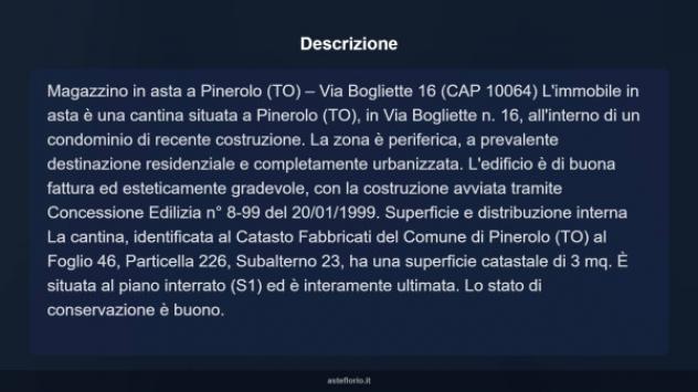 Immobile in asta di 3 m² in vendita a Pinerolo - Foto 7