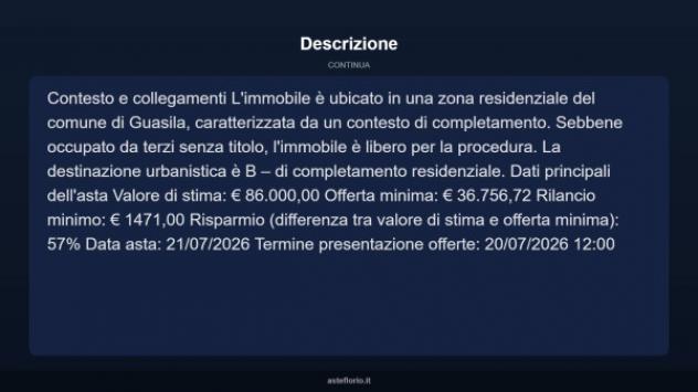 Immobile in asta di 170 m² in vendita a Guasila - Foto 13