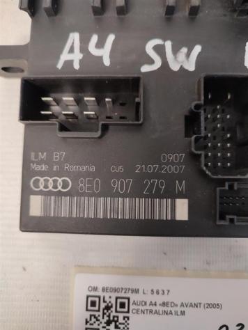 CENTRALINA MODULO DI CONTROLLO AUDI A4 Avant (8ED) 8E0907279M BRB diesel 1896 (0408) - Foto 2