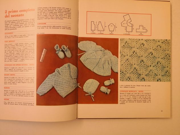 Libro "Maglia lavori - idee per la donna - la casa - il bambino" del 1967 - Foto 8