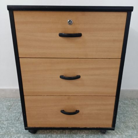 CASSETTIERA PER UFFICIO CON 3 CASSETTI