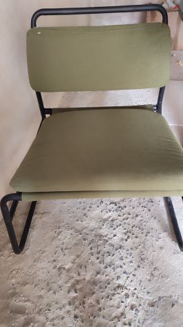 Poltrona verde IKEA in tessuto con struttura ferro nero - Foto 2