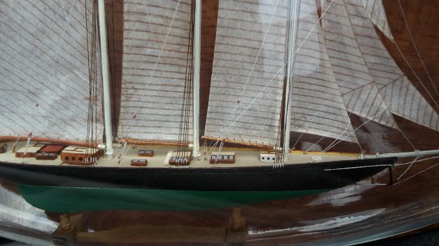 Modellino nave in bottiglia Yacht Atlantic. - Foto 3