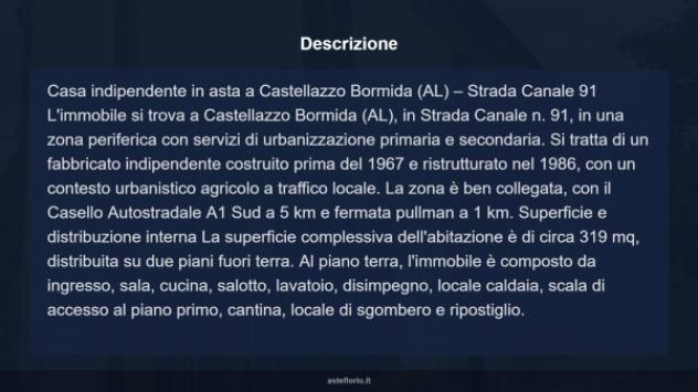 Immobile in asta di 270 m² con più di 5 locali e box auto in vendita a Castellazzo Bormida - Foto 15
