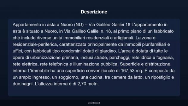 Immobile in asta di 167 m² in vendita a Nuoro - Foto 3