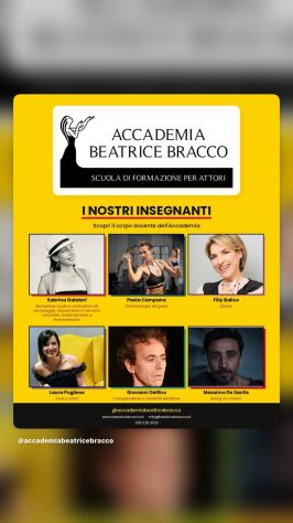 Scuola di recitazione Accademia Beatrice Bracco Ammissioni 2026/2027
