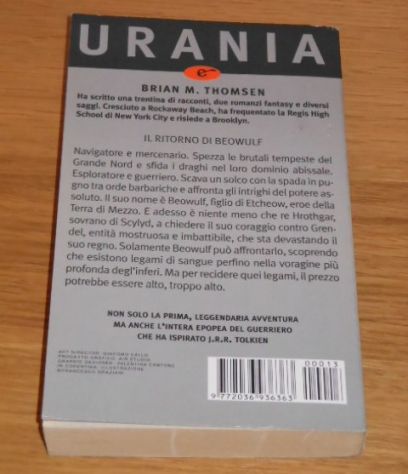 IL RITORNO DI BEOWULF, Arnoldo Mondadori Editore, Collana Urania epix N. 13, Prima edizione Aprile 2010, FANTASCIENZA. - Foto 3