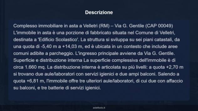 Immobile in asta di 1660 m² in vendita a Velletri - Foto 4