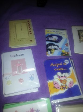 82 BIGLIETTI NUOVI,SIGILLATI,APRIBILI IN 2 CON BUSTA:ANNIVERSARI,COMPLEANNI,NATA - Foto 3