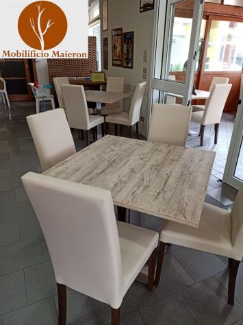 Sedie Tavoli Como Per Arredamento Bar Ristorante Pizzeria Pub Nuovi Non Usato - Foto 9