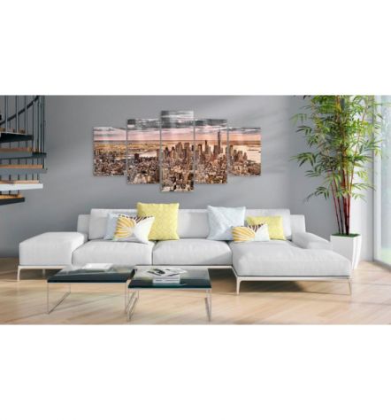 Quadro su Vetro Acrilico con New York Di Sera cm. 100x50 oppure cm. 200x100 - Foto 2