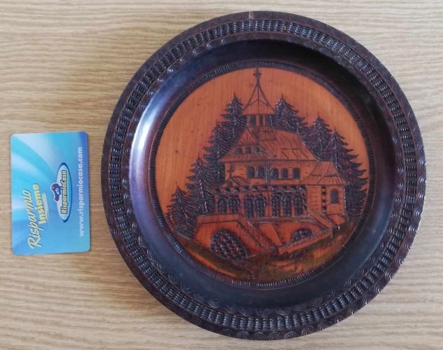Piatto ceramica artistica di Deruta lavorato e dipinto a mano - Foto 5