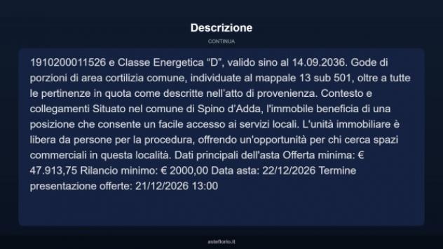 Immobile in asta di 118 m² in vendita a Spino d'Adda - Foto 5