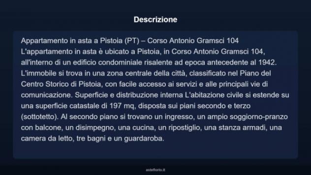 Immobile in asta di 197 m² in vendita a Pistoia - Foto 3