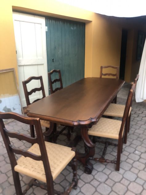 tavolo con sedie in noce Tanganika - Foto 3
