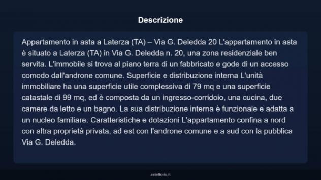 Immobile in asta di 79 m² in vendita a Laterza - Foto 4