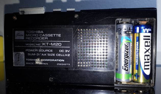 TOSHIBA VLSS MICRO CASSETTE RECORDER KT-M20. - Foto 7