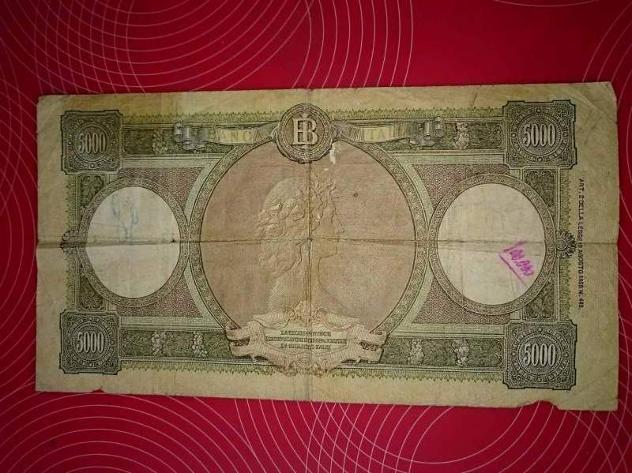 5000 lire repubbliche marinare medusa bi 4/5/1959 - Foto 2