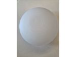 Lampada aplique da soffitto o parete vetro satinato, disegno rigato a chiocciola