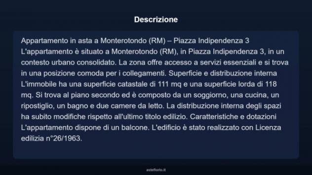 Immobile in asta di 111 m² con più di 5 locali in vendita a Monterotondo - Foto 7