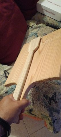 Tagliere da portata in legno con spatola per salumi e formaggi - Foto 3