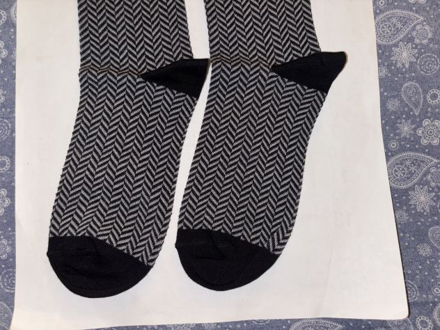 CALZE NUOVE DA UOMO IN COTONE ORIGINALI MARCA DEBERT MADE IN ITALY N’ 41/42 - Foto 7