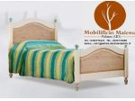 Mobili Rustici Per Alberghi Hotel : Letto Singolo Spazzolato in Abete Massello