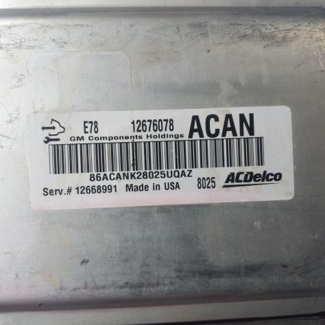CENTRALINA MOTORE ACDelco Engine ECU, Vauxhall, Opel, 12676078, ACAN, E78, 1266 - Foto 5