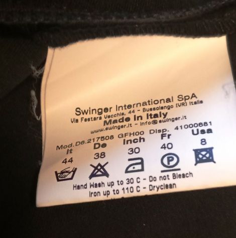 Gonna a campana pieghettata black/nera Rocco Barocco tg 44 - Foto 3