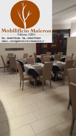 Set Sedie Tavoli Cusio Stile Moderno Per Bar Ristorante Pizzerie Pub - Foto 4