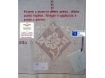 tovaglia centro tavolo lino ricamo a mano quadrato avorio