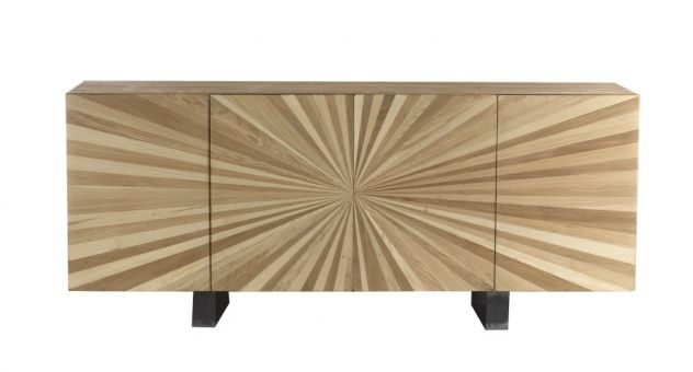 Credenza in legno raggio di sole 4 ante cod. 12044