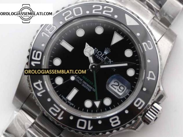 Rolex Replica GMT MASTER II 116710 LN 904L SS MIGLIOR EDIZIONE SUL BRACCIALE OYSTER 3186 - Foto 6