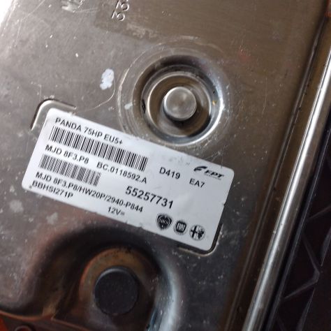 CENTRALINA MOTORE FIAT PANDA 1.3 MJT55257731 MJD8F3.P8 BC.011592.A - Foto 4