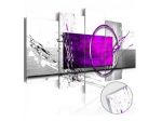 Quadro Elegante Viola Vetro Acrilico Cm.100x50 E 200x100