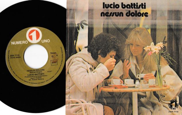 LUCIO BATTISTI - Una Donna per Amico / Nessun Dolore - 7'' / 45 giri 1978 Italy - Foto 2